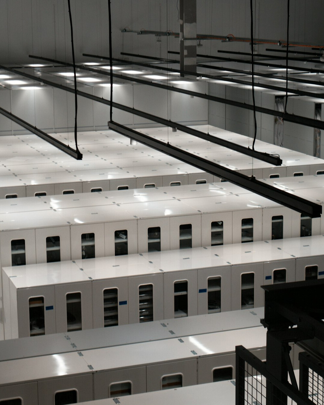 green data center interior